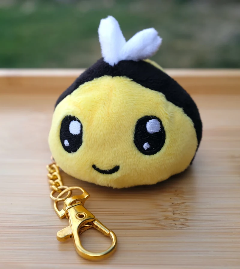 Original Adopt A Bee® Plush Toy Keychain