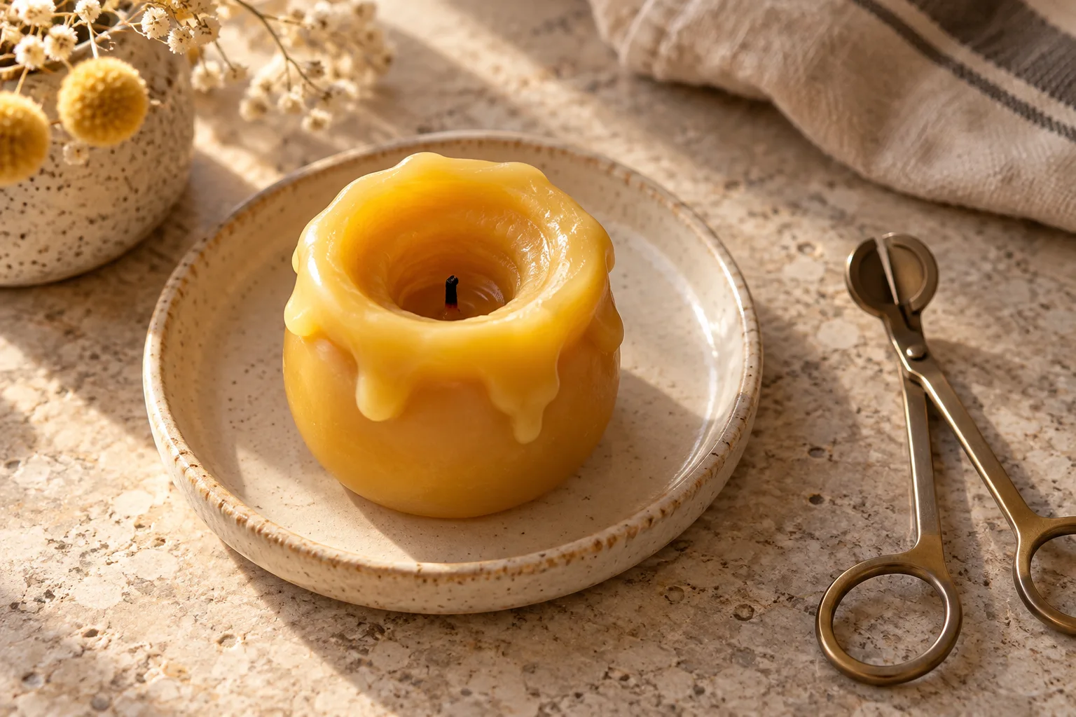 Beeswax Candle Tunneling: Causes and Safe Fixes