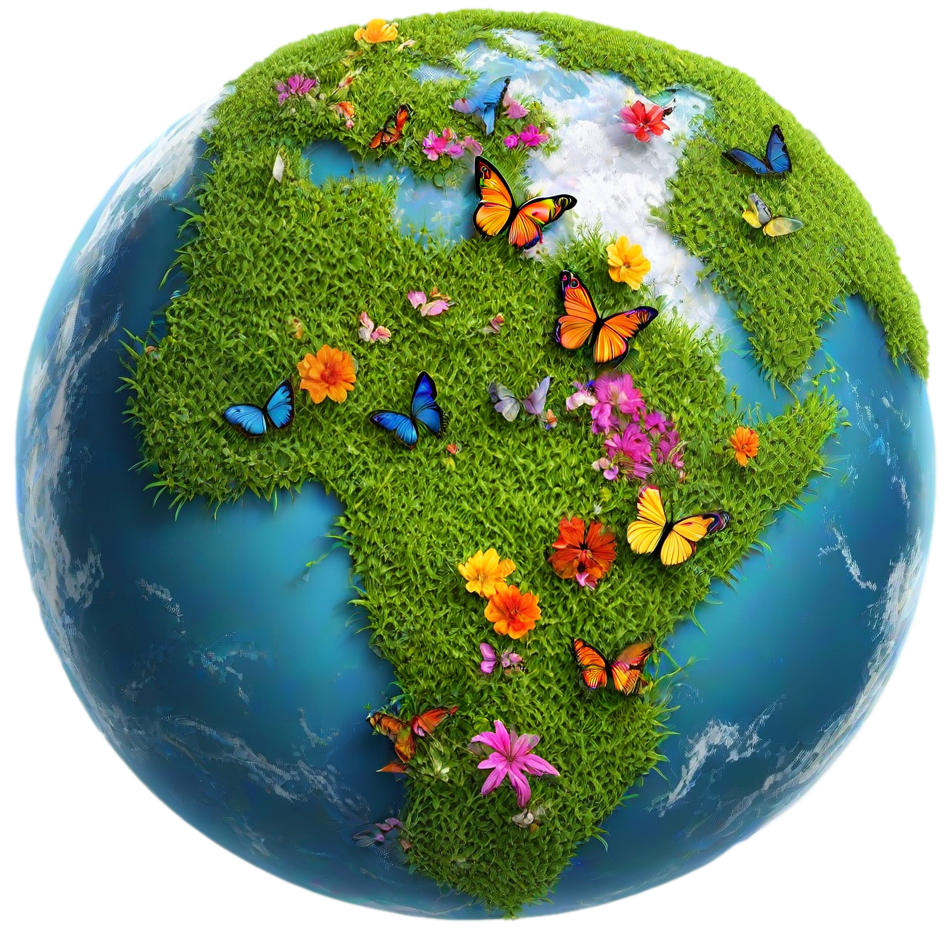 Pollinator World globe
