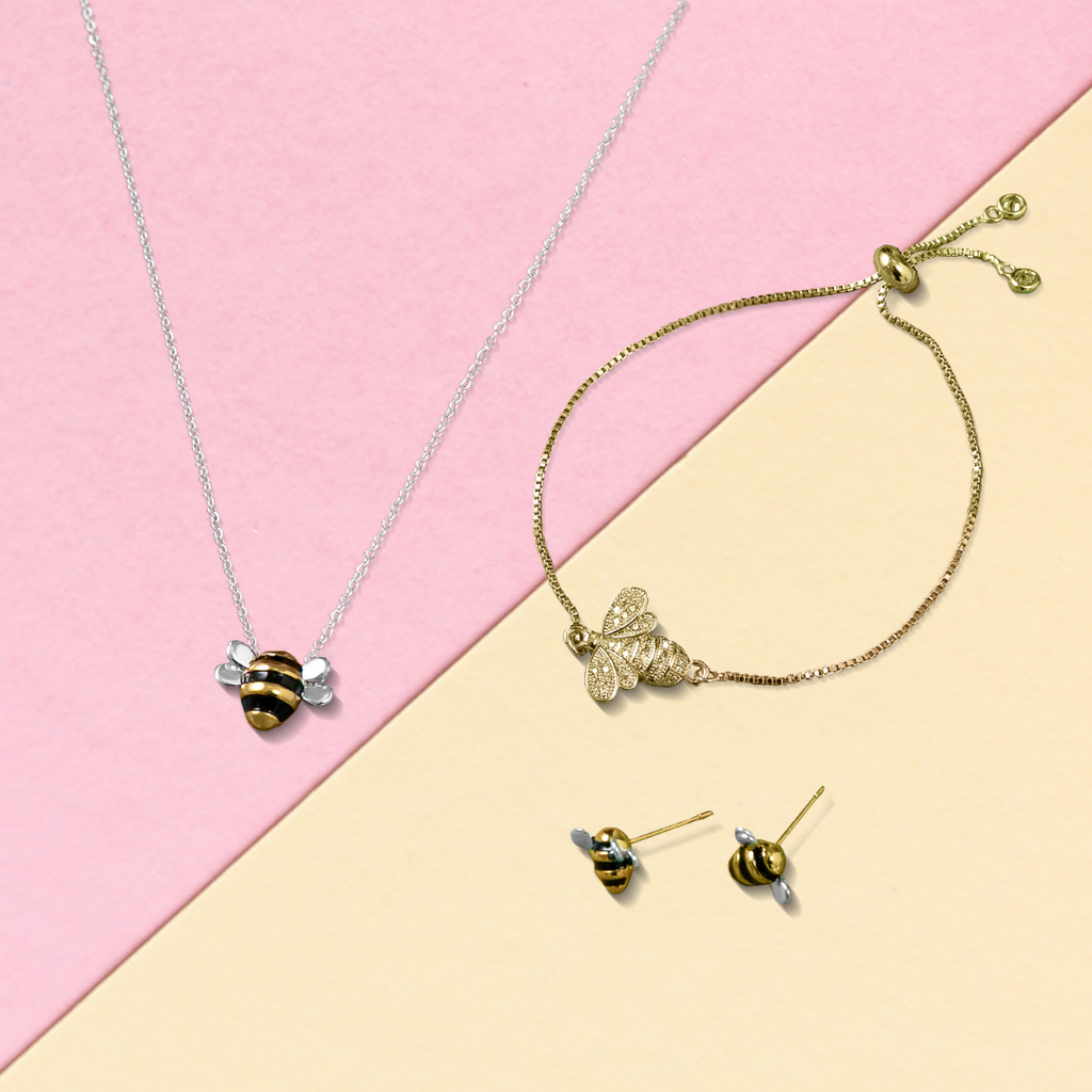 Adopt a Queen Bee Necklace Bee Necklace from Project Honey Bees