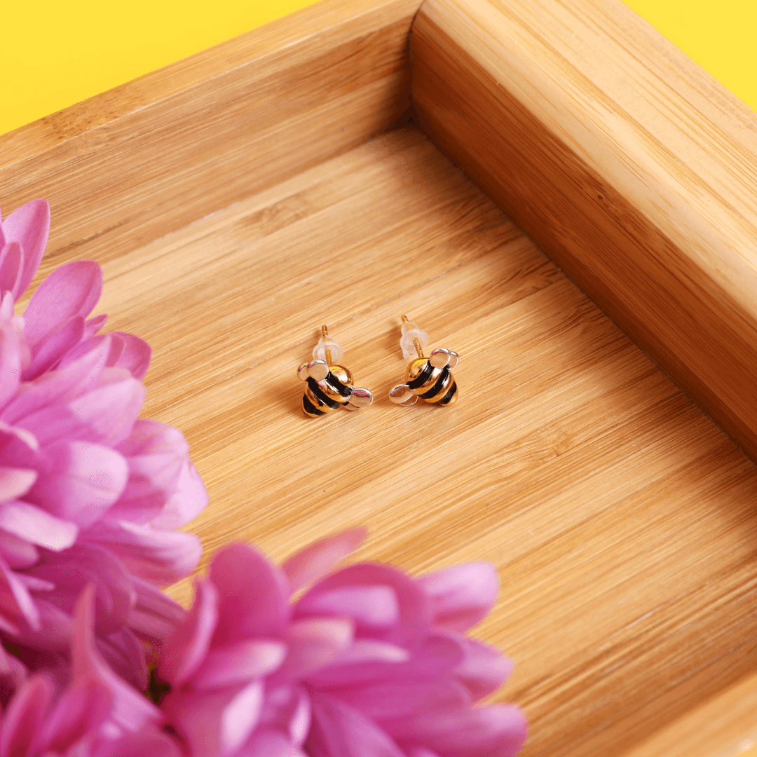 Adopt A Bee Earrings Gift - Save The Bees® Sterling Silver 18k
